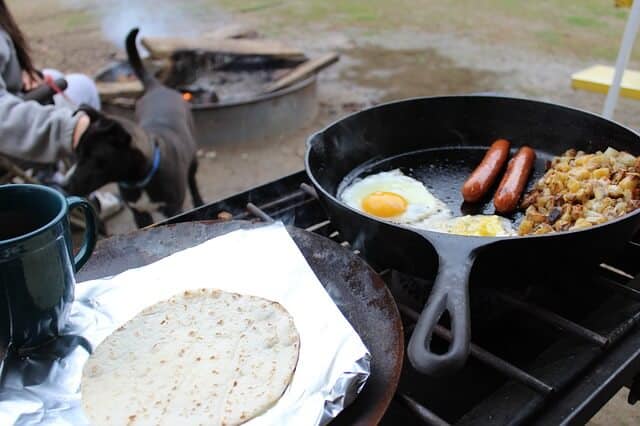 Campfire Potatoes, Eggs, and Sausage